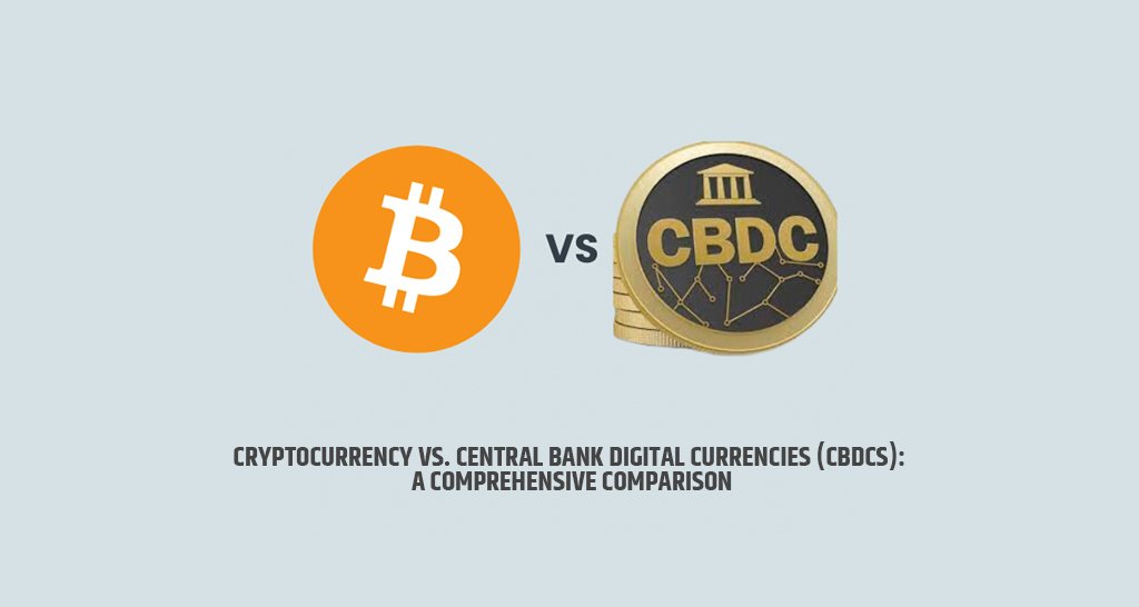 Cryptocurrency vs. Central Bank Digital Currencies (CBDCs): A Comprehensive Comparison